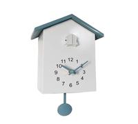 EYJOUTXGG Reloj de Pared de Cuarzo de 20x25cm, Reloj Colgante Moderno con diseño de pájaro for el hogar y la Sala de Estar, Relojes con Temporizador, decoración del hogar y la Oficina(Blue White)