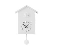 EYJOUTXGG Reloj de Pared de Cuarzo de 20x25cm, Reloj Colgante Moderno con diseño de pájaro for el hogar y la Sala de Estar, Relojes con Temporizador, decoración del hogar y la Oficina(White)