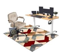 EYKWKB 120 x 140 cm Alfombrilla para Silla para Suelos Duros, Alfombra Silla Oficina, Alfombra Silla Gaming, Alfombra Protector Suelo Silla Ruedas, Oficina Escritorio Gamer Alfombrilla