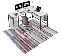EYKWKB 80 x 140 cmOficina Escritorio Gamer Alfombrilla, Alfombrilla para Silla de Oficina, Alfombrilla para Silla de Gaming, Protector Suelo Silla Ruedas, Alfombra de protección del Suelo para Silla