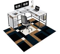 EYKWKB 80 x 160 cm Oficina Escritorio Gamer Alfombrilla, Alfombrilla para Silla de Oficina, Alfombrilla para Silla de Gaming, Protector Suelo Silla Ruedas, Alfombra de protección del Suelo para Silla