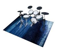 EYKWKB Alfombra de Tambor 120 x 70 cm Alfombras Acusticas Bateria para Kits de Batería Electrónica Bombo Caja y Otros Instrumentos Musicales Alfombrillas Antideslizantes Alfombra para Batería