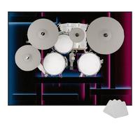 EYKWKB Alfombra para Batería Acustica, Alfombra para Bateria Electronica, Alfombras Profesional para Bombo Caja, Alfombrillas Antideslizantes Insonorizada, Alfombra de Tambor de Jazz 160 x 120 cm