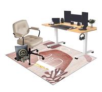 EYKWKB Alfombra para Silla de Oficina Alfombrilla Protectora para Suelos Alfombra Silla Gaming 60 x 70 cm Alfombrilla para Silla de Oficina Gaming Protector de Suelo Protector Suelo Silla Ruedas