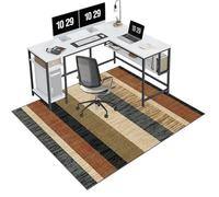 EYKWKB Alfombra Silla Escritorio Alfombrilla para Silla para Suelos Duros Gaming Protector de Suelo Alfombras para Sillas Alfombra Silla Ruedas Gaming Oficina Alfombra Suelo Gaming 180 x 200 cm