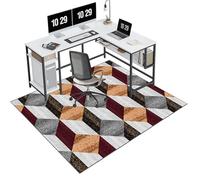 EYKWKB Alfombra Silla Escritorio Alfombrilla para Silla para Suelos Duros Gaming Protector de Suelo Alfombras para Sillas Alfombra Silla Ruedas Gaming Oficina Alfombra Suelo Gaming 150 x 160 cm