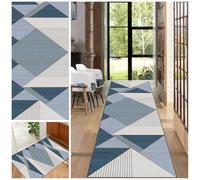 EYKWKB Alfombras de Pasillo por Metros Alfombra de Cocina Lavable Antideslizante Alfombras de Entrada Interiores Poliéster Alfombra Geométrico Dormitorio Salón Alfombrillas de baño 80 x 450 cm