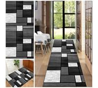 EYKWKB Alfombras de Pasillo por Metros Alfombra de Cocina Lavable Antideslizante Alfombras de Entrada Interiores Poliéster Alfombra Geométrico Dormitorio Salón Alfombrillas de baño 40 x 150 cm