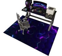 EYKWKB Alfombras Gaming Oficina Suelo | Alfombra de protección de | Suelo para Silla de Escritorio Antideslizante | Alfombrilla Protectora para Suelos | Alfombrilla para Silla de Gaming 130 x 150 cm
