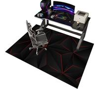 EYKWKB Alfombrilla para Silla de Gaming y Oficina, Protector de Suelo, Alfombra para Escritorio con Ruedas, 100 x 120 cm