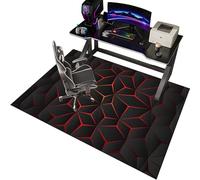 EYKWKB Alfombrilla para Silla de Gaming y Oficina, Protector de Suelo, Alfombra para Escritorio Con Ruedas, 90 x 120 cm