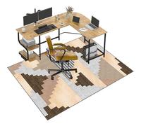 EYKWKB Oficina Protector de Suelo - Alfombrilla para Silla de Gaming - Alfombrilla para Silla de Oficina - Alfombra Suelo Gaming - Alfombra de Protección de Suelo - Alfombra Silla Ruedas 100 x 120 cm