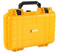 Eylar Estuche rgido para equipo de proteccin y cmara Caja seca impermeable con espuma 11.6 pulgadas 8.3 pulgadas 3.8 pulgadas (amarillo)