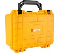 Eylar Protective Gear and Camera Hard Case Water & Shock Proof w/Foam TSA Approved 8.12 inch 6.56 inch 3.56 inch (Yellow)