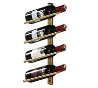 EYLINK Botellero, Organizar Cocina Botellero Metal Montado En La Pared, Estante De Almacenamiento De Vino Vertical Alto para 4/6/8 Botellas Estante De Vino Soporte De Botella Portabotellas, Botelle