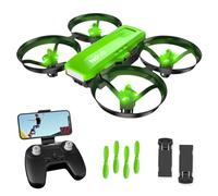 EYLM Mini Drone con Cámara HD 1080P, RC Quadcopter con App WiFi FPV 3D Flips, Modo sin Cabeza, Estabilización de Altitud, 3 Velocidades Regalos para Principiantes y Niños, 2 Baterías