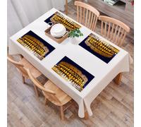 EYLOZS Mantel Individual Lavable 45 x 30 cm para Cena,Almuerzo, Desayuno - 4 Unidades - Resistente Calor, Antideslizante,Coliseo de Noche, Manto Romano bajo Las Luces, majestuosa cúpula en el Cielo