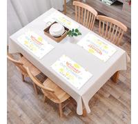 EYLOZS Mantel Individual Lavable 45 x 30 cm para Cena,Almuerzo, Desayuno - 4 Unidades - Resistente Calor, Antideslizante,¡Un Ganador es un soñador Que Nunca se rinde! Frases motivadoras Divertidas,