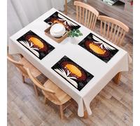 EYLOZS Mantel Individual Lavable 45 x 30 cm para Cena,Almuerzo, Desayuno - 4 Unidades - Resistente Calor, Antideslizante,El Conocimiento Enciende el Poder del Cerebro, el Cerebro: los Libros se Cone