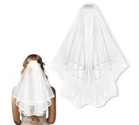 Eymobad Velo-de-novia-de-boda,velo-de-tul-suave,para despedida de soltera boda de ensueño accesorios de boda, Halloween, novias, Velo nupcial de tul con peine