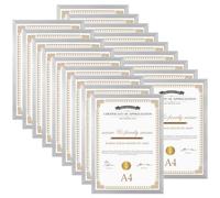 EYMPEU Juego de 18 Marco A4, Platas Marco Fotos A4 de PVC, Ideal para Ceremonias de Graduación, Decoración de Eventos Festivos, Exposiciones Artísticas y Entornos de Oficina