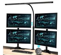 EYOCEAN Lámpara de Escritorio LED, 24W 80CM Lámpara de Mesa con Control de Gestos, Lámpara de Luz Diurna Regulable Lámpara de Monitor de Protección Ocular para Trabajadores