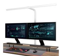 EYOCEAN Lámpara de escritorio LED con atenuación automática, lámpara de mesa de oficina de 80 cm, con abrazadera con temperaturas de color ajustables