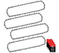 Eyoloty 4 cadenas de sierra de 30 cm, 3/8 pulgadas, división de 1,1 mm, 45 eslabones motrices, cadena para motosierra Ryobi OCS1830, Bosch AKE 30Li, Husqvana 120i, Einhell con batería Fortexxa 18/30