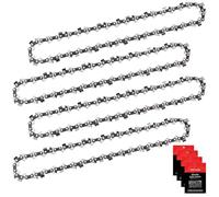 Eyoloty 4 cadenas de sierra de 40 cm, 3/8 pulgadas, división de 1,3 mm, 56 eslabones, compatible con Oregon, Hyundai, Dolmar, Einhell, Husqvarna, Makita, McCulloch, Ryobi, Titanio