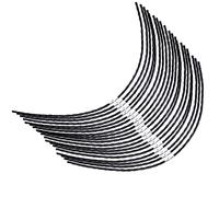 Eyoloty F016800431 - Hilo para desbrozadora eléctrica Bosch Home and Garden AFS 23-37, hilo de desbrozadora para cortar césped, jardines, campos de golf, 24 unidades