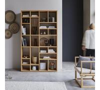 Eyota - Biblioteca alta de roble H 220 x B 130 x T 42 cm