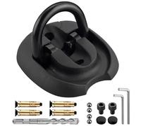 EYPINS Anclaje de Suelo, Pared, Anclaje Antirrobo Aleación de Acero de Alta Resistencia, 4 Puntos de Anclaje Fijos de 16 mm, con Broca para Motos, Bicicletas