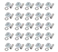 EYPINS Arandelas y Tornillos, 50PCS Juego de Conectores de Perfil de Aluminio, Tuercas en T de 4040 M8, Juego de Deslizamiento de Ranura con Rosca, Arandela de Acero al Carbono, Tuercas Deslizantes