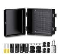 EYPINS Caja Estanca Exterior Electrica Impermeable IP67 30 * 30 * 17cm | Cuadro Eléctrico Superficie con Carcasa ABS, Cajas de Empalmes Opaco, Candado de combinación,para Exterior Garaje Sótano