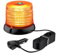 EYPINS Luz Giratorio, 12V 24V LED luz de advertencia imán con cable de 5 metros, 11 patrón de flash LED faro giratorio para para el tractor coche camión