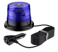 EYPINS Luz Rotativa LED Estroboscópica Azul Magnético 40LED Luz Giratoria 40W Luz de Advertencia de Emergencia para Camión, Tractor 12V/24V E57 Impermeable IP65