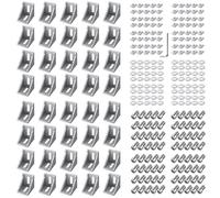 EYPINS Soporte de Ángulo Recto de Aluminio 4040, 40PCS Soportes de Ángulo en L, Perfil de Extrusión, con Tornillos Hexagonales M8 x 16mm y Tuercas en T M8 para Perfiles con Ranuras de 8mm