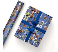 EYQQM Paquete de 5 hojas de papel de regalo de 51 x 75 cm, papel de estraza duradero, para cumpleaños de niños, almacenamiento de fiestas, decoración festiva (azul cielo)