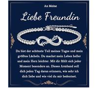 EYQV Pulsera Infinity con grabado para mujer, regalos para esposa, novia, mamá, San Valentín, aniversario, día de la madre, regalos para niñas, cumpleaños, Navidad, graduación, comunión, 11, Nailon