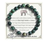 EYQV Regalos para mujeres, elefantes de muerte de alentamiento, regalo para ella, pulsera de elefante para mamá, hermana, novia, hija, sobrina, esposa, cumpleaños, Navidad, 11.8, Piedra, Tiger's Eye