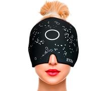 EYRA Gorro Migraña - Gorro Anti Migraña con Terapia de Frío y Calor para Alivio del Dolor de Cabeza, Tensión y Presión Sinusal - Gorro para Migrañas y Máscara Migraña Reutilizable para Terapia 360º