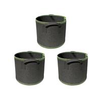 EYRMQWJPC Bolsas de Tela para el Cultivo de Plantas, Bolsas de Cultivo Plantas, macetas Tela no Tejida Multicolores Varios tamaños con Asas for jardín(3pcs Green,5Gallon 30X25cm)
