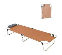 EYRMQWJPC Cama de Camping, Tienda de campaña Plegable for Dormir, Cama Camping portátil for Adultos, Invitados al Aire Libre(Brown)