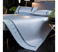 EYRMQWJPC Cama de Mimbre de bambú, Juego de colchoneta refrescante for Dormir con Fundas Almohada, Paquete 3, Multicolor, 90-200 cm, Lavable a máquina(Color a,200cm)