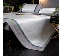 EYRMQWJPC Cama de Mimbre de bambú, Juego de colchoneta refrescante for Dormir con Fundas Almohada, Paquete 3, Multicolor, 90-200 cm, Lavable a máquina(Color B,150cm)