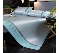 EYRMQWJPC Cama de Mimbre de bambú, Juego de colchoneta refrescante for Dormir con Fundas Almohada, Paquete 3, Multicolor, 90-200 cm, Lavable a máquina(Color C,150cm)