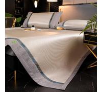 EYRMQWJPC Cama de Mimbre de bambú, Juego de colchoneta refrescante for Dormir con Fundas Almohada, Paquete 3, Multicolor, 90-200 cm, Lavable a máquina(Color D,150cm)