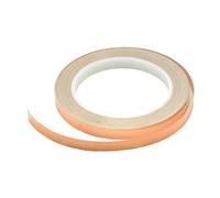 EYRMQWJPC Cinta adhesiva de lámina de cobre, Cinta conductora de lámina cobre 20 m con apantallamiento adhesivo por una cara 4-10 mm(10mm)