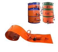 EYRMQWJPC Cinturón Calefactor para bidones de Aceite, Calentador de bidón Aceite Silicona con termostato Digital o Perilla 30 a 130 °C(Digital,200L 1740X250 2000W)