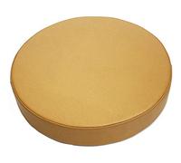 EYRMQWJPC cojín de Cuero Redondo， Colchón de Suelo Tipo Tatami Grueso con Ventana salediza, Almohadilla extraíble y Lavable for futón(Light Brown,35x35x5cm)